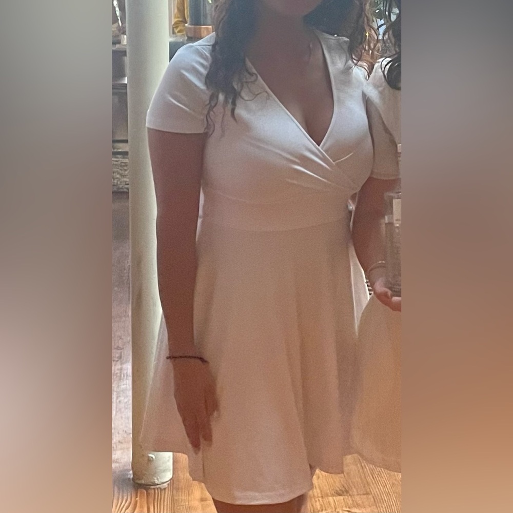 White Wrap Dress